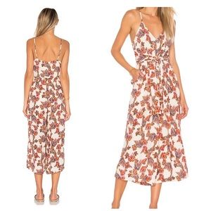 Free People Hot Tropics Wide Leg Cropped Jumpsuit